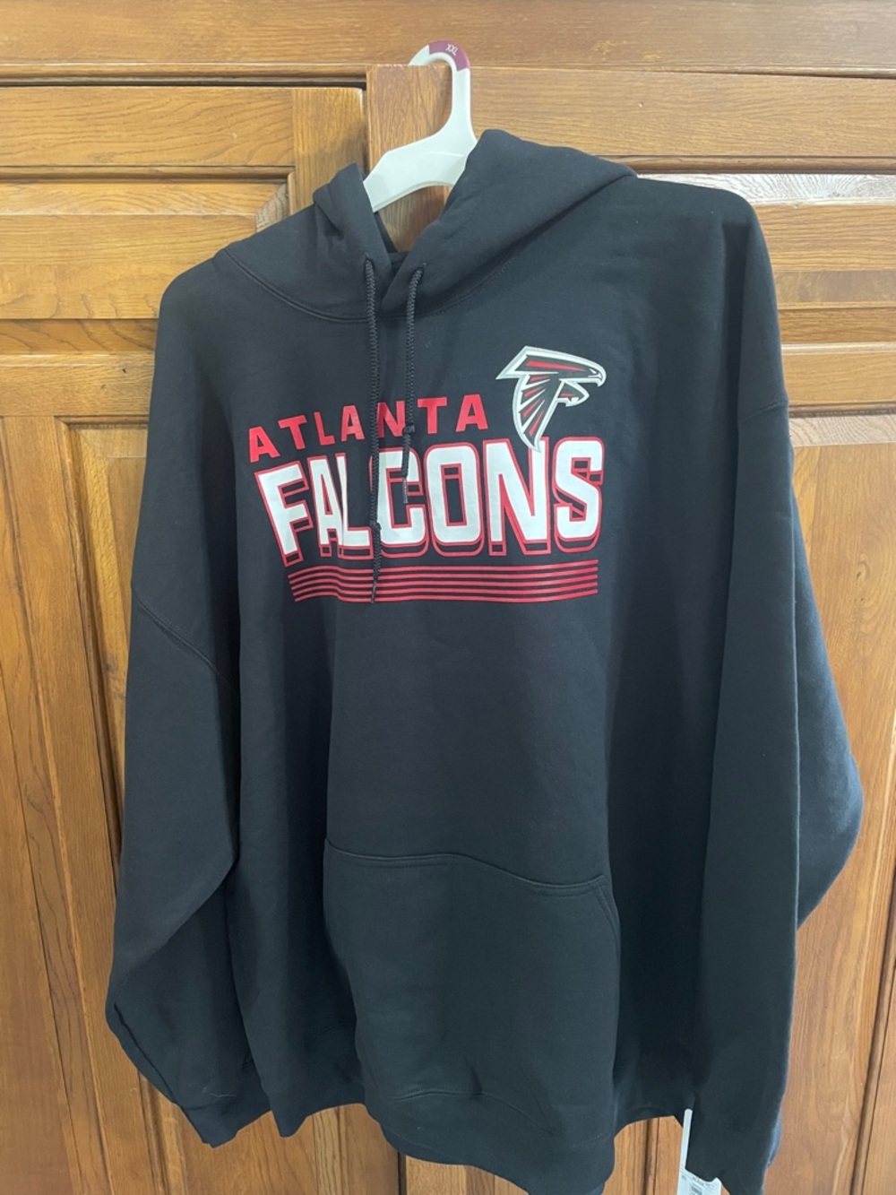 NFL Atlanta Falcons Black and Red Hoodie NWT Sz. 2 X UNISEX